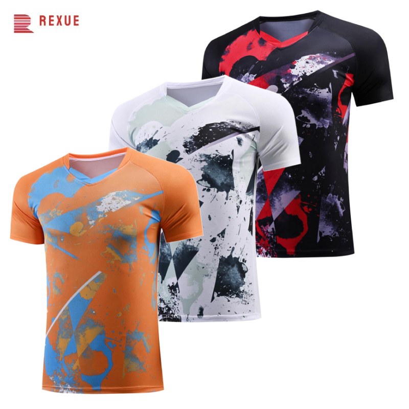 Table Tennis Jersey - Table Tennis V Neck Shirt Men
