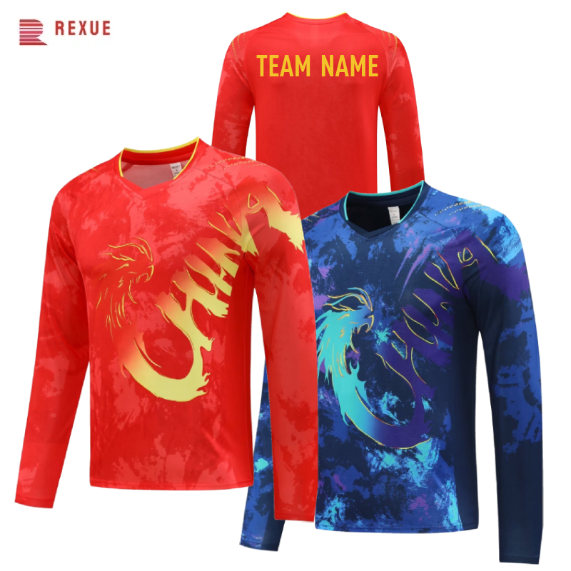 Table Tennis Outfit - China Dragon Long Sleeve Table Tennis